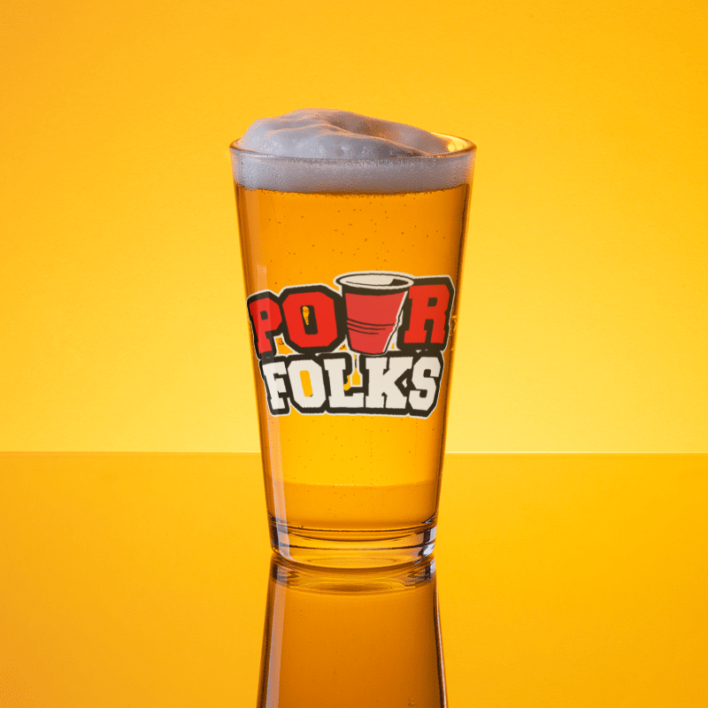 POUR FOLKS Shaker Pint Glass