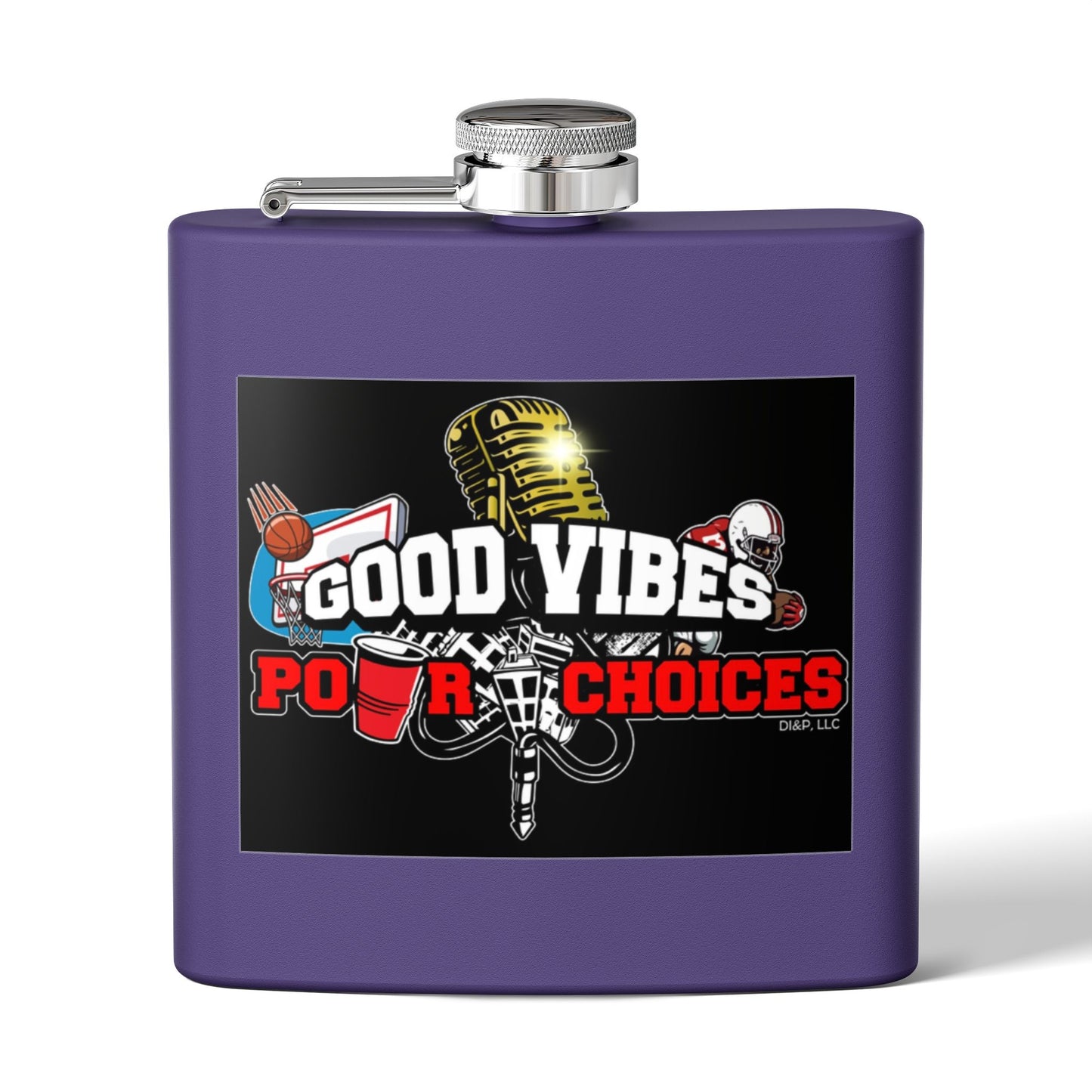 Good Vibes Pour Choices Flask